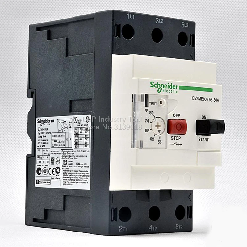 Новый оригинальный Франция Schneider GV3 ME80 двигатель выключатель защиты GV3ME80 56 80A 3P тип