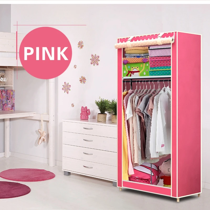 Нетканый Шкаф-гардероб в целом Простой корейский гардероб один шкаф