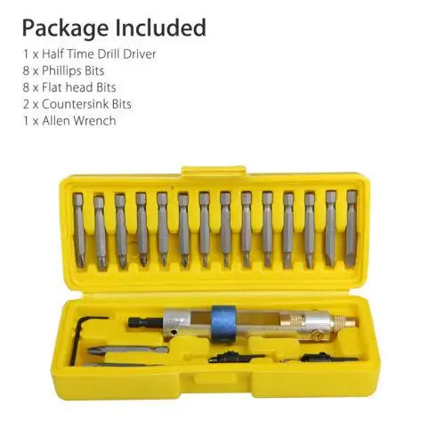 

20pcs Half Time Drill High Speed Screwdriver of Half Time Drill High Speed 20 Bits Drill Driver Screwdriver Head Tools