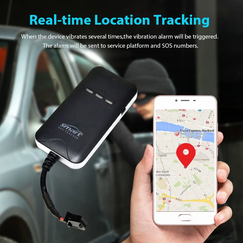 BOJECHER GT02d автомобильный мини GPS трекер Противоугонный автомобиль GPRS SMS Глобальный