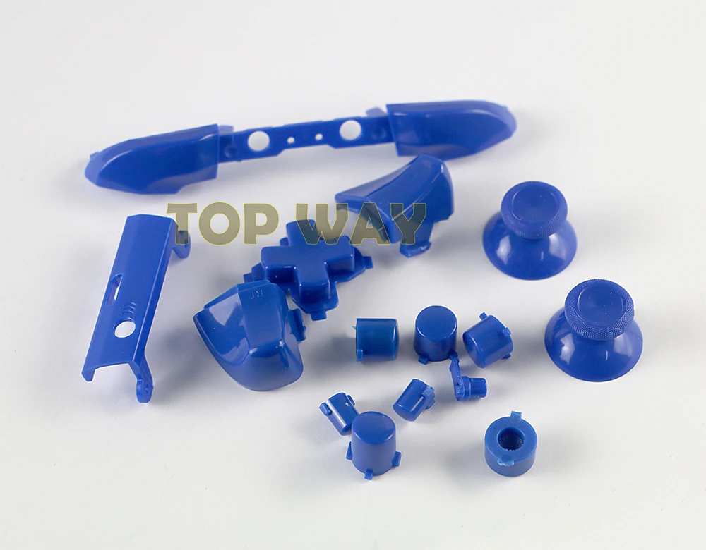 50sets/lot Plastic RB LB Bumper RT LT Trigger Buttons Mod Kit For Microsoft Xbox One S Slim Controller Analog Stick Dpad