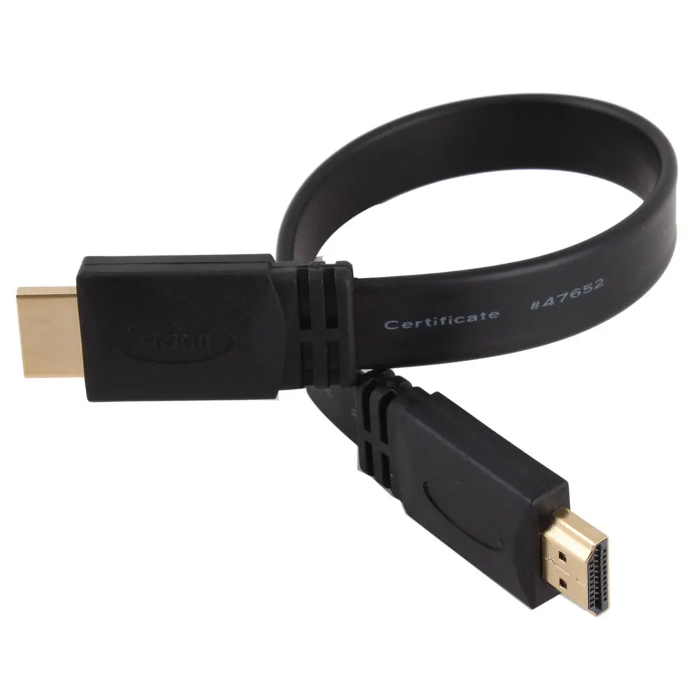 Из металла HDMI 0.3 м 1.4a плоский кабель 1.4 В 1080 P HD W/Ethernet 3D HDTV 30 см высокая Скорость