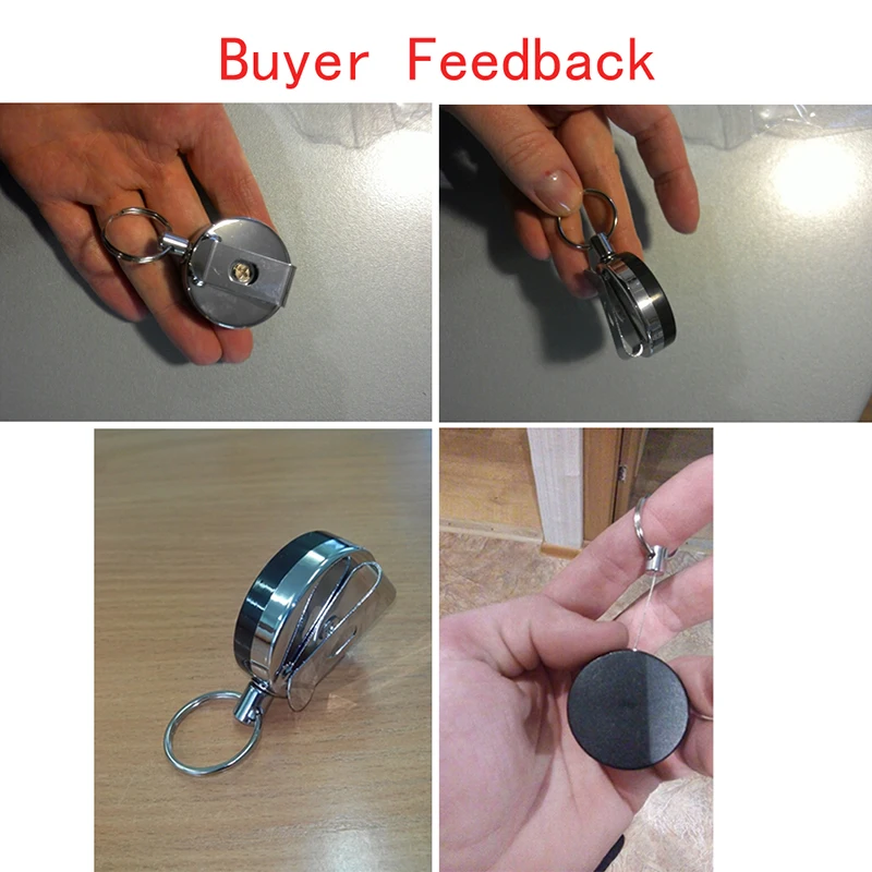 Портативная мини-пряжка безопасности Выдвижная Веревка Брелок для ключей с
