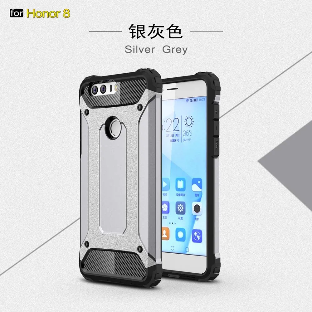 5.2For huawei Honor 8 lite чехол для huawei Honor 8 Honor8 FRD-L09 FRD-L19 FRD-L14 FRD-L04 FRD-AL00 FRD-TL00 FRD-AL10 Coque чехол - Цвет: Silver Gray
