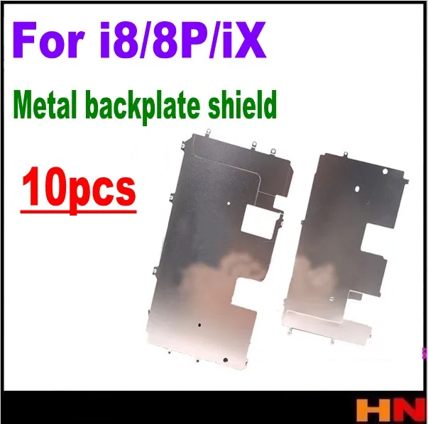 10 шт. оптовая продажа для iPhone X 8 8p plus Новая Металлическая Задняя панель Lcd большая