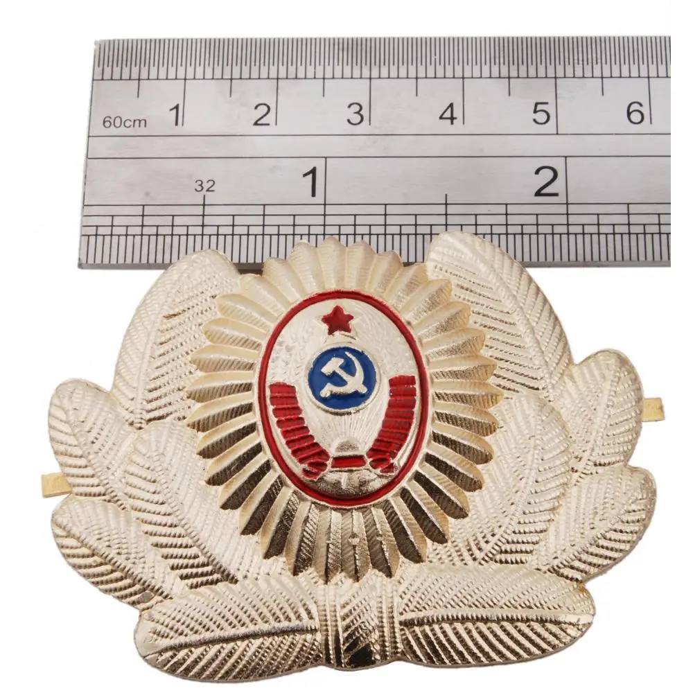 Российский советский офицер полиции СССР металлическая Кепка шляпа значок кокд