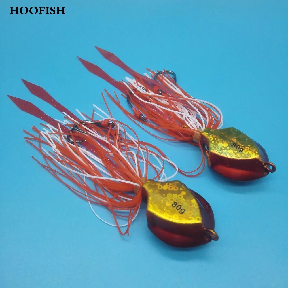 HOOFISH 2 шт./лот металлическая приманка со свинцовым дергающаяся Рыбная 80 г/10 см