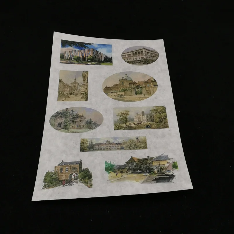 

6pcs Building paper sticker Organizer Calendar Diary Book Planner Sticker Scrapbook Decoration papeleria sale