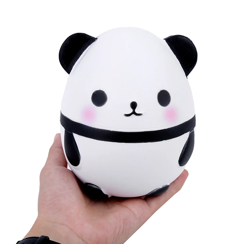 14 см Jumbo Kawaii Милая Толстая панда яйцо мягкие супер сжимаемые животные куклы
