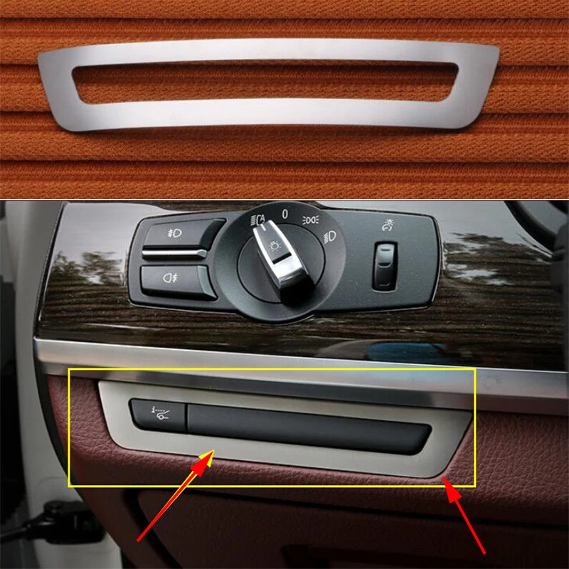 Хром пластины Нержавеющая сталь интерьер приборной панели со стороны водителя