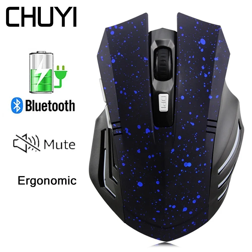 Bluetooth 3 0 Мышь Перезаряжаемые Бесшумная оптическая эргономичная игровая мышь 1600