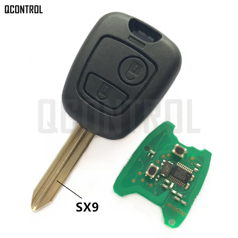 QCONTROL Автомобильный Дистанционный Ключ DIY для PEUGEOT Partner в комплекте с чипом|car remote|car