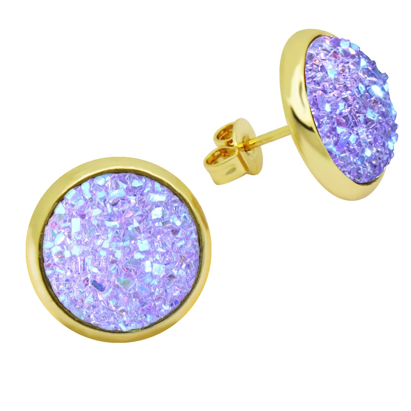 2 пары/Лот Новое поступление 10 цветов s 12 мм кристалл кластер серьги гвоздики для