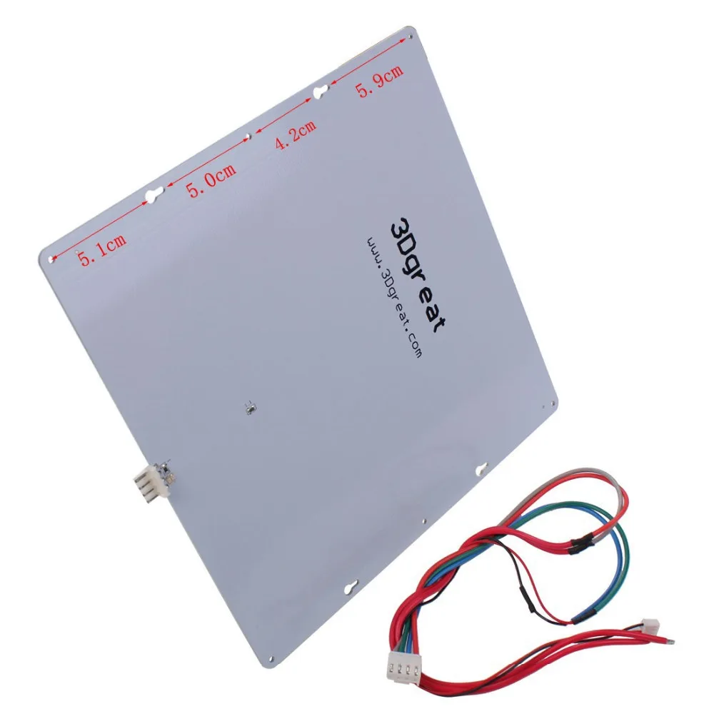 Оригинальная Подогреваемая платформа для 3D-принтера сделай сам алюминиевый