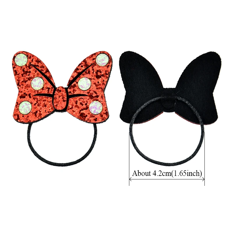 2 шт./лот для маленьких девочек Блестящий бантом Резинки волос малышей Дети