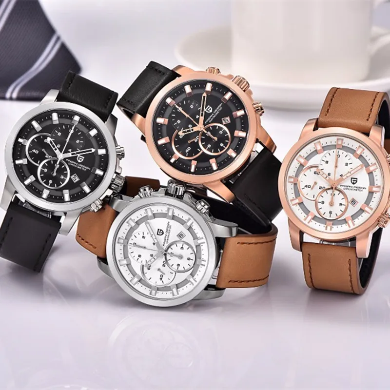 PAGANI Дизайн Модные Chronograp мужские часы Топ бренд класса люкс Бизнес Спортивные