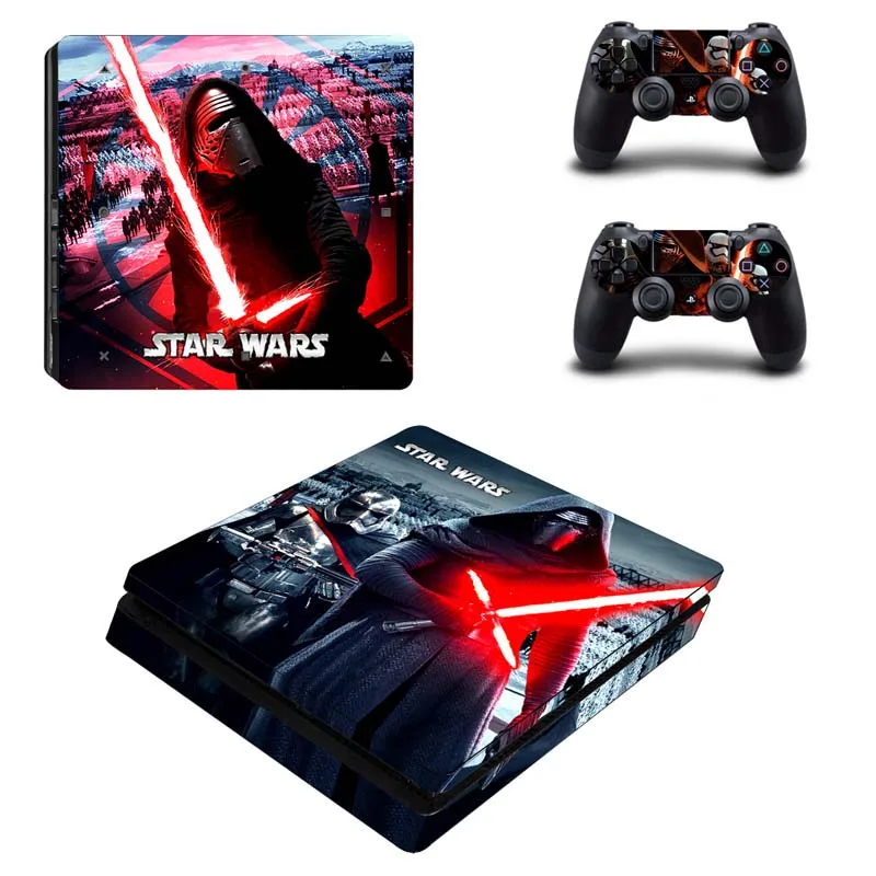 Звездные войны наклейка PS4 Slim Skin для Playstaion 4 консоли наклейки + 2 шт контроллер