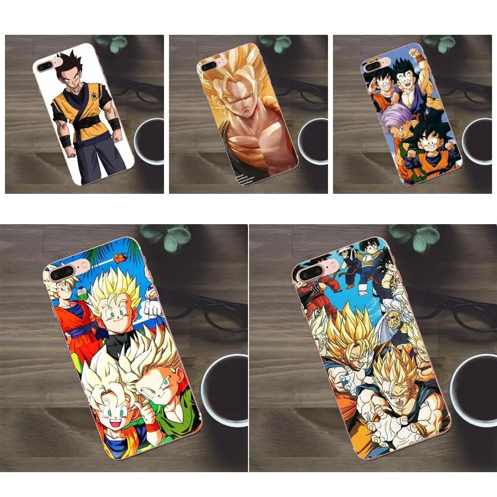 Все персонажи Dragon Ball для Apple iPhone X 4 4S 5 5C SE 6 6S 7 8 Plus Galaxy A3 A5 J1 J2 J3 J5 J7 2017 мягкий модный