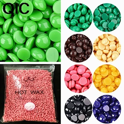 Жесткая восковая бобы с алоэ вера без полос для депиляции горячая тонировка