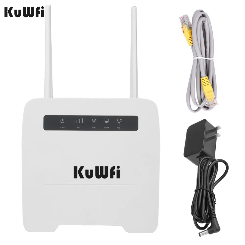 KuWfi 150 Мбит/с CAT4 4G CPE маршрутизатор 3g/4G LTE Wifi маршрутизатор поддержка 4G к проводной сети с RJ11 и RJ45Port до 32 Wifi устройств