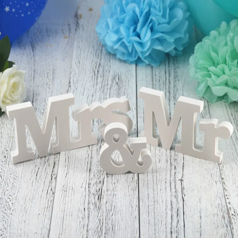 

Wedding Decorations Marriage Decor Mr & Mrs Love Birthday Party Decorations White Letters Wedding Sign Hot Rustic Wedding Favors
