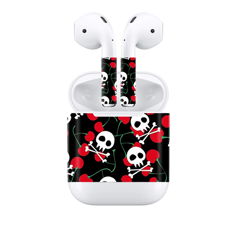 Высокий дизайн Обложка для AirPods кожи стикер с миньонами Пикачу Тоторо узоры наклейки - Цвет: 0739