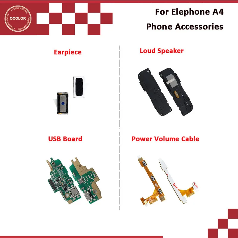 Ocolor для Elephone A4 Громкий Динамик Мощный объемный кабель запасные части USB плата