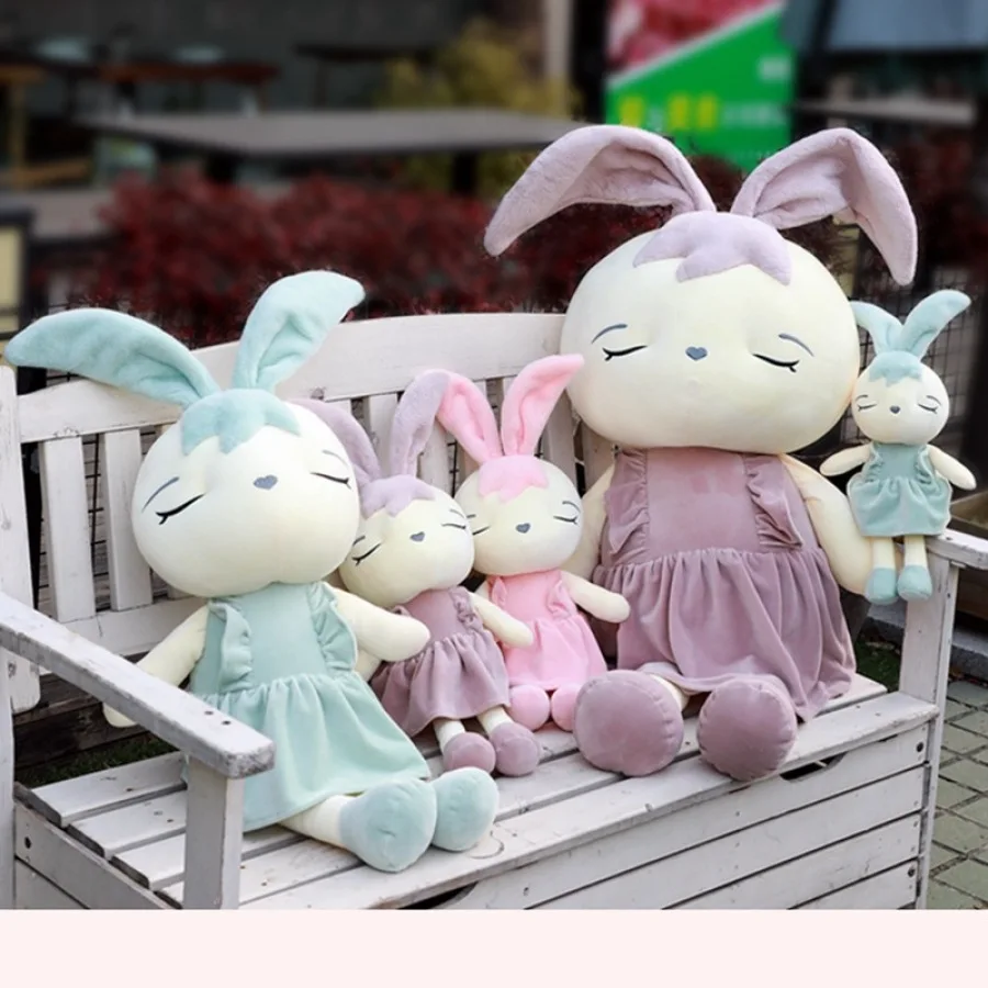 Cute wink skirt rabbit doll plush toy pillow to appease creative personality birthday gift | Игрушки и хобби