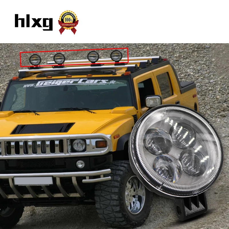 Hlxg 2 шт. 4D светодио дный работы свет бар трактор для Грузовик Offroad Лодка мотоцикл