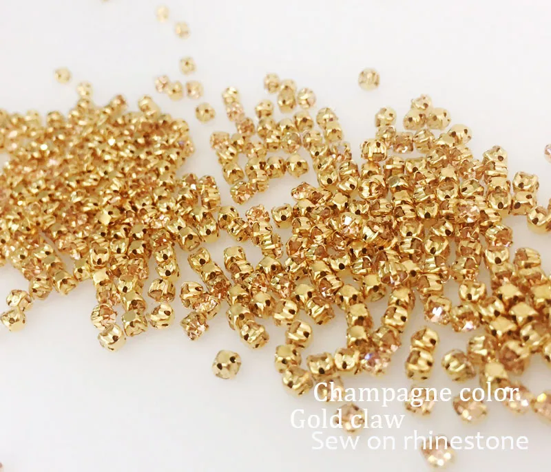 Стеклянные стразы квадратной формы цвета шампанского 3 мм/4 мм/5 мм/6 мм/7 мм/8 мм|sew on