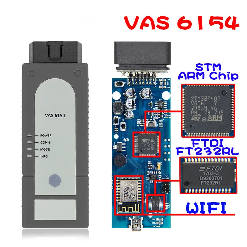Vas 6154 WI FI 4.4.10 Поддержка win10 инструменту диагностики профессиональный сканер