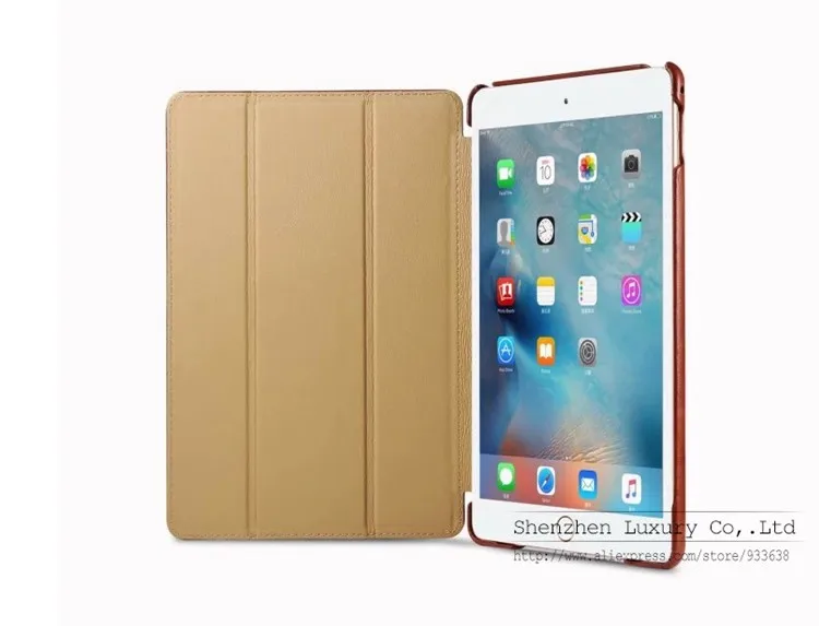 Чехол для iPad Mini 4, роскошный Винтажный чехол из натуральной воловьей кожи для iPad Mini 4, Умный Магнитный чехол-подставка, чехол для Mini4