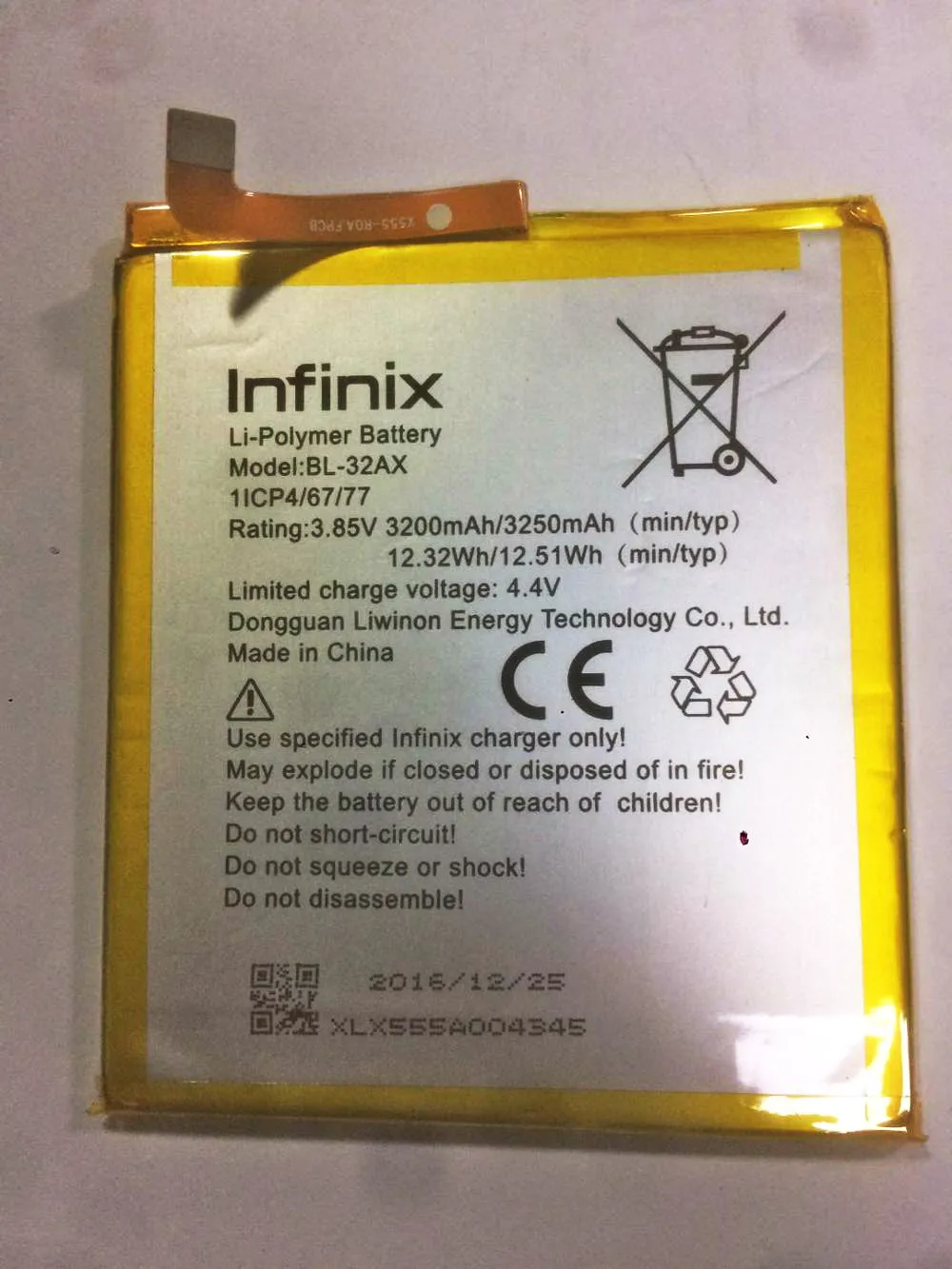 Сменный аккумулятор 3 8 в 3250 мАч для Infinix BL 32AX аккумуляторы сотовых телефонов|battery