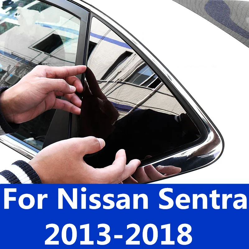 Для Nissan Sentra 2013 2018 украшение для автомобиля на окно с блестками Внешнее