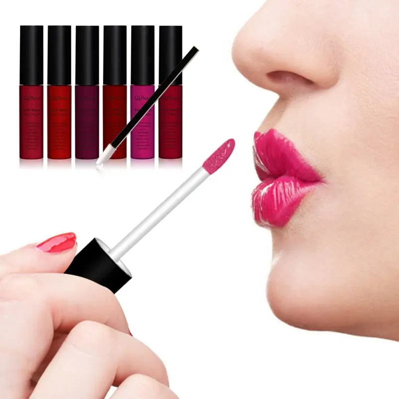 12 шт. Для Губ Матовые Губы Прочного Жидкая Помада Блеск Макияж Кисти