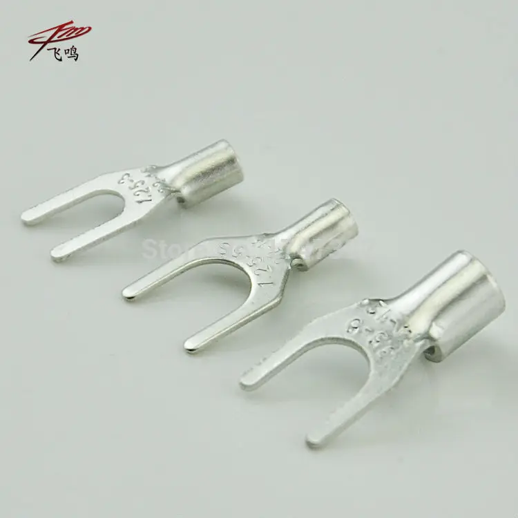 100PCS SNB5.5-5 Furcate naked terminal Non-insulated fork connector | Обустройство дома