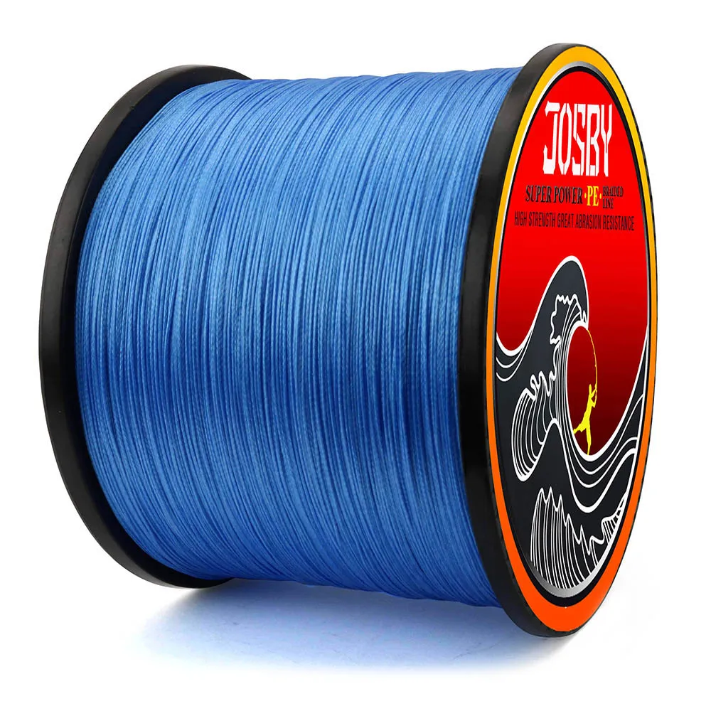 JOSBY 300 м 500 1000 8 нитей PE плетеная рыболовная проволока многофиламентная супер