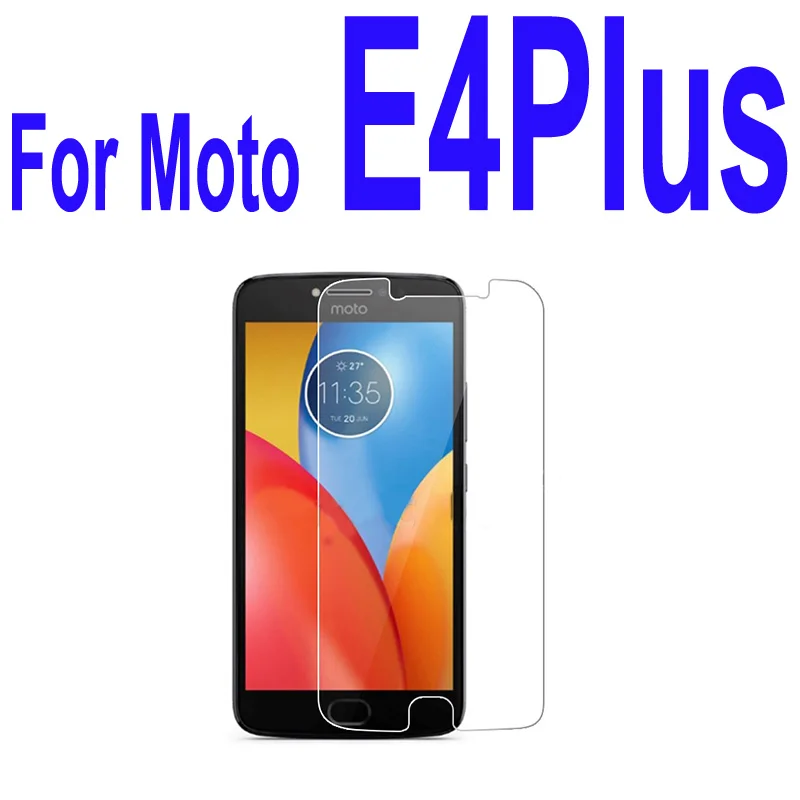 For Moto E4 Plus Закаленное стекло для Motorola Moto G5s G5 Plus G G2 G3 G4 Play E E2 E3 E4 C Plus X4 X2 X Play style Z Force Защитная пленка для экрана - Цвет: For Moto E4 Plus