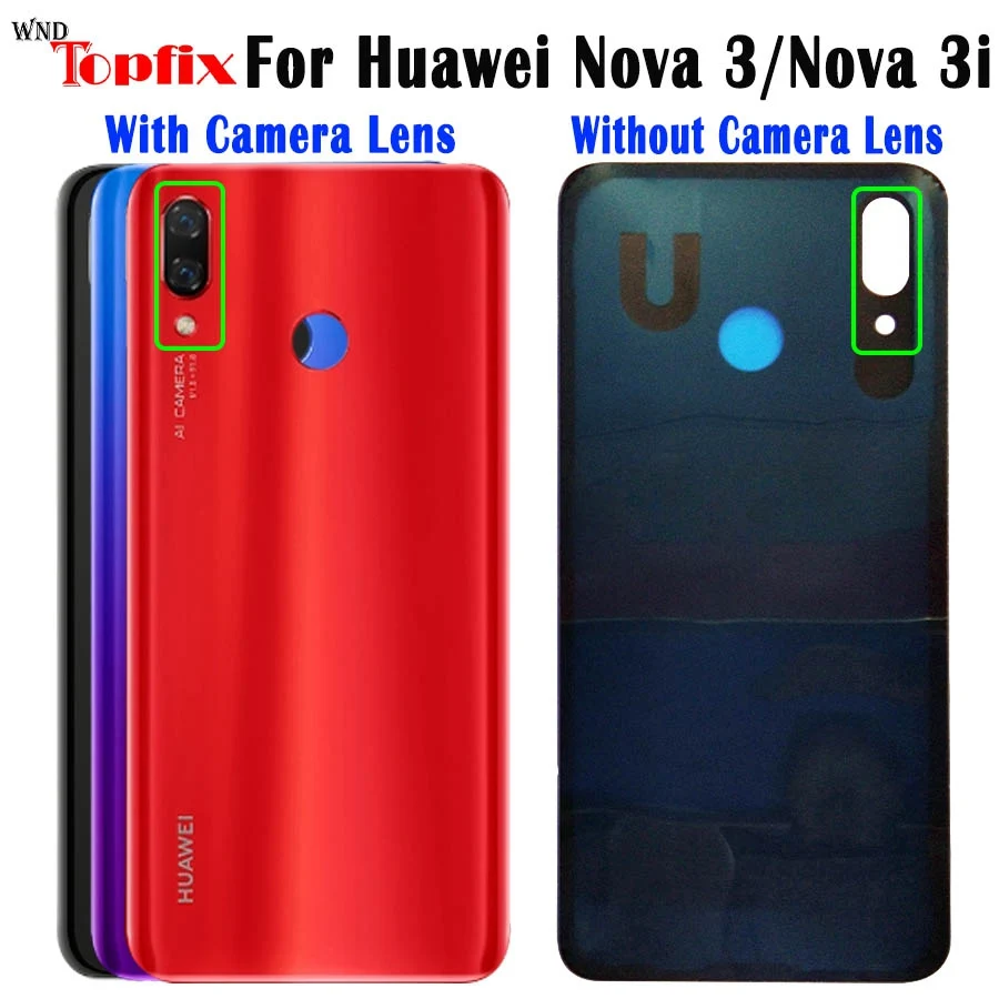 Для Huawei Nova 3 чехол накладка для батарейного отсека стекло задней двери корпус 3i INE