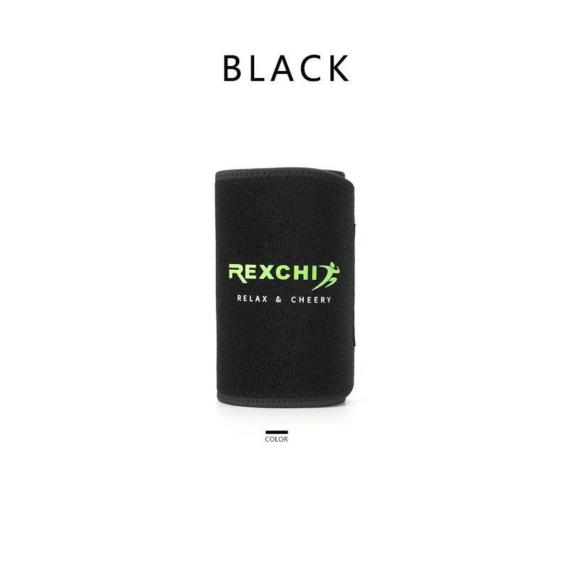 Black REXCHI спортивный пояс для триммера, тонкий пояс для потери веса, пота, опора поясничной скобки, аксессуары для тренажерного зала, тяжелая атлетика, тренировка, фитнес - Цвет: Black