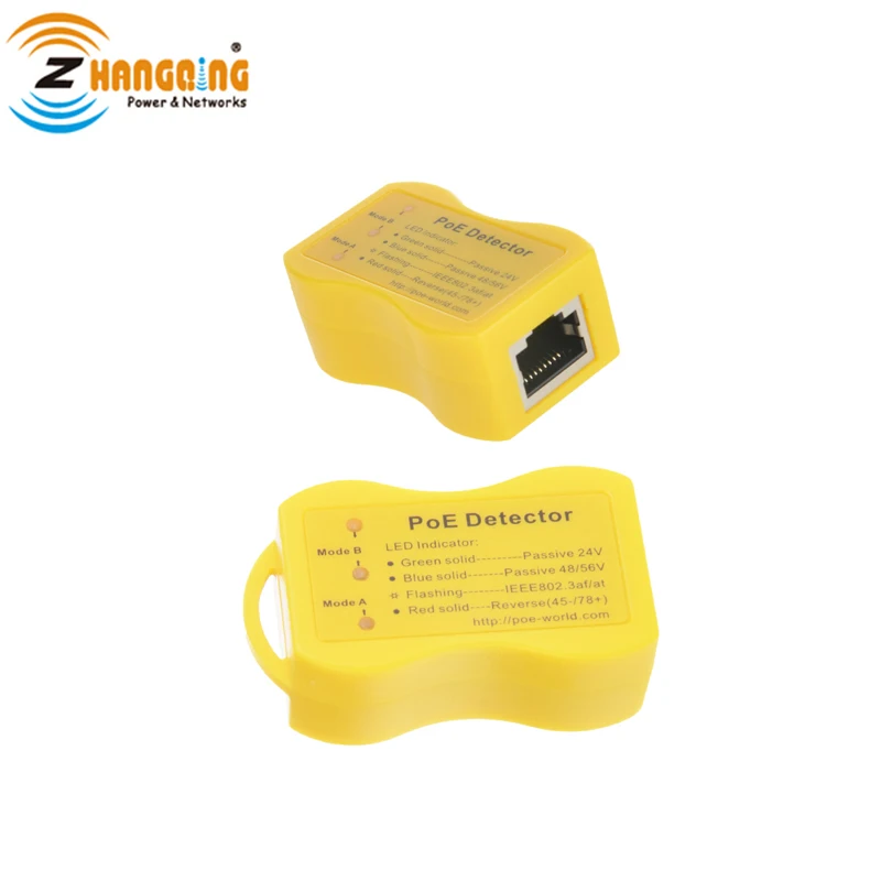 PoE Detector for Passive PoE-Quickly identify Power over Ethernet with RJ-45; Display indicates passive /802.3af/at; 24v/48v/56v