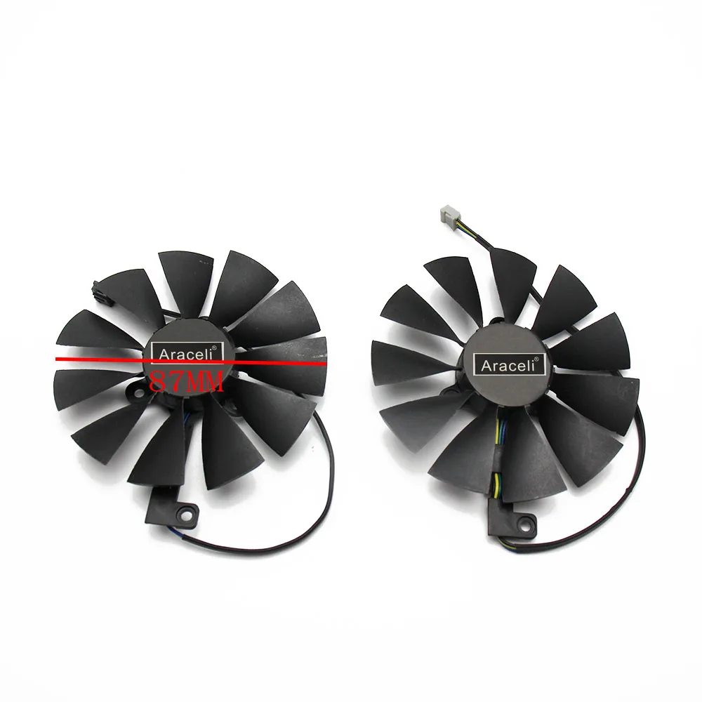 Кулер для карт 87 мм T129215SH кулер с 4 контактами RTX 2060 2070 2080 Ti ASUS GeForce RTX2080 RTX2080Ti игровая