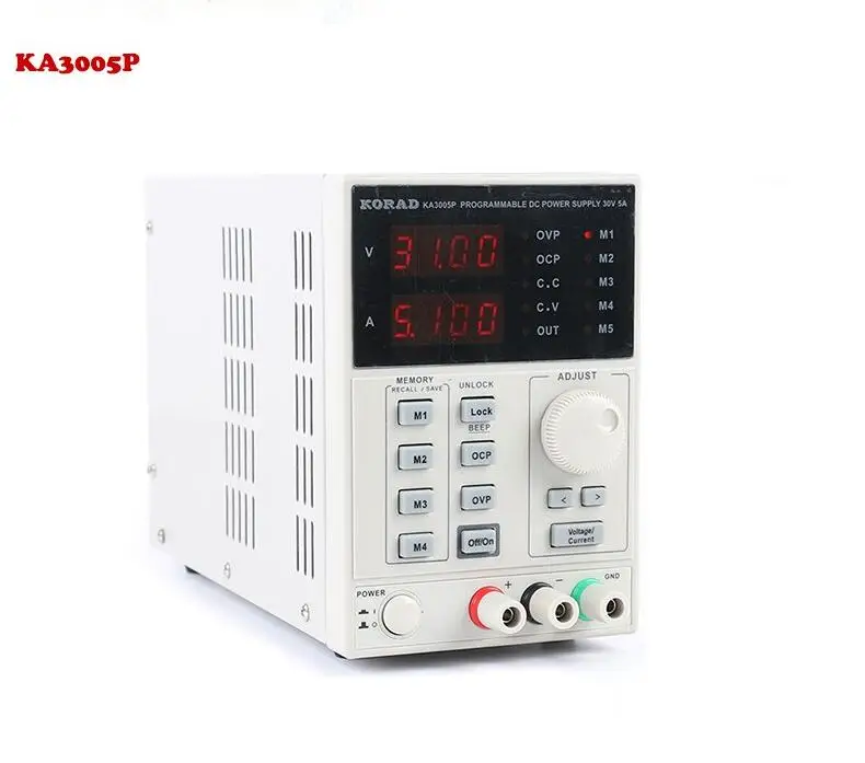 KA3005P 30V 5A KORAD KA3005D KA3005P KD3005D прецизионный Регулируемый цифровой программируемый лабораторный импульсный источник питания постоянного тока 30V 5A - Цвет: KA3005P