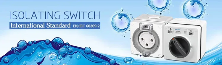 Saip/Saipwell IP67 Европейский/Австралийский 250V 20A 1P промышленный Электрический водонепроницаемый изолирующий выключатель(SP-56SW120
