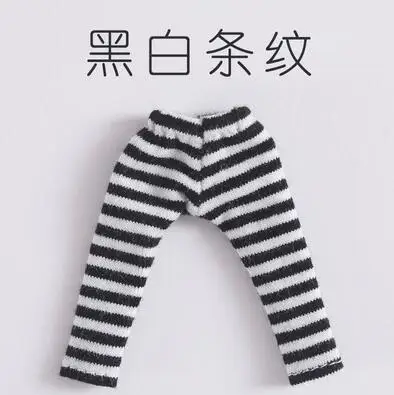 10 black white Новая Одежда для кукол спортивные штаны в полоску для ob11 Одежда для кукол для ob11, holala, obitsu11, 1/12 bjd аксессуары для кукол Одежда для кукол - Цвет: 10 black white