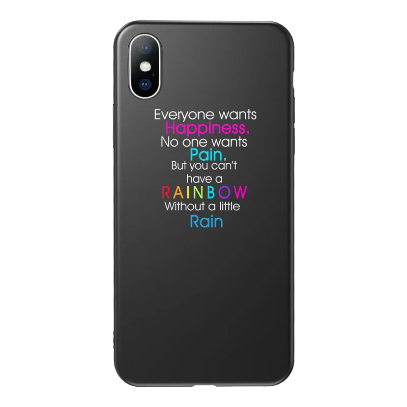AC7201 Чехол USLION с изображением влюбленных сердец для iPhone 6, 7, 6s, 8 Plus, чехол для телефона с буквенным принтом s, для iPhone X, XR, XS, Max, мягкий силиконовый чехол из ТПУ - Цвет: AC7201