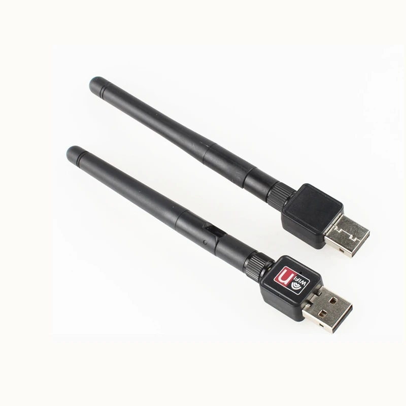 Высокоскоростной USB беспроводной адаптер 150 Мбит/с 2 дБ антенна Wifi Rceiver передатчик USB ключ беспроводной 802.11b/n/g для ноутбука компьютера