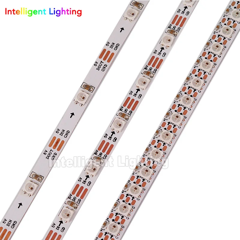Светодиодная лента SK6812 RGB 1 м/2 м 30 светодиодов/м 4 мм/60 мм/5 мм/144 7 2 мм ширина