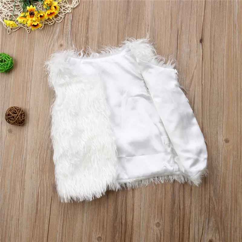 Детские Роскошные жилеты из искусственного меха с поясом для девочек осень 2018