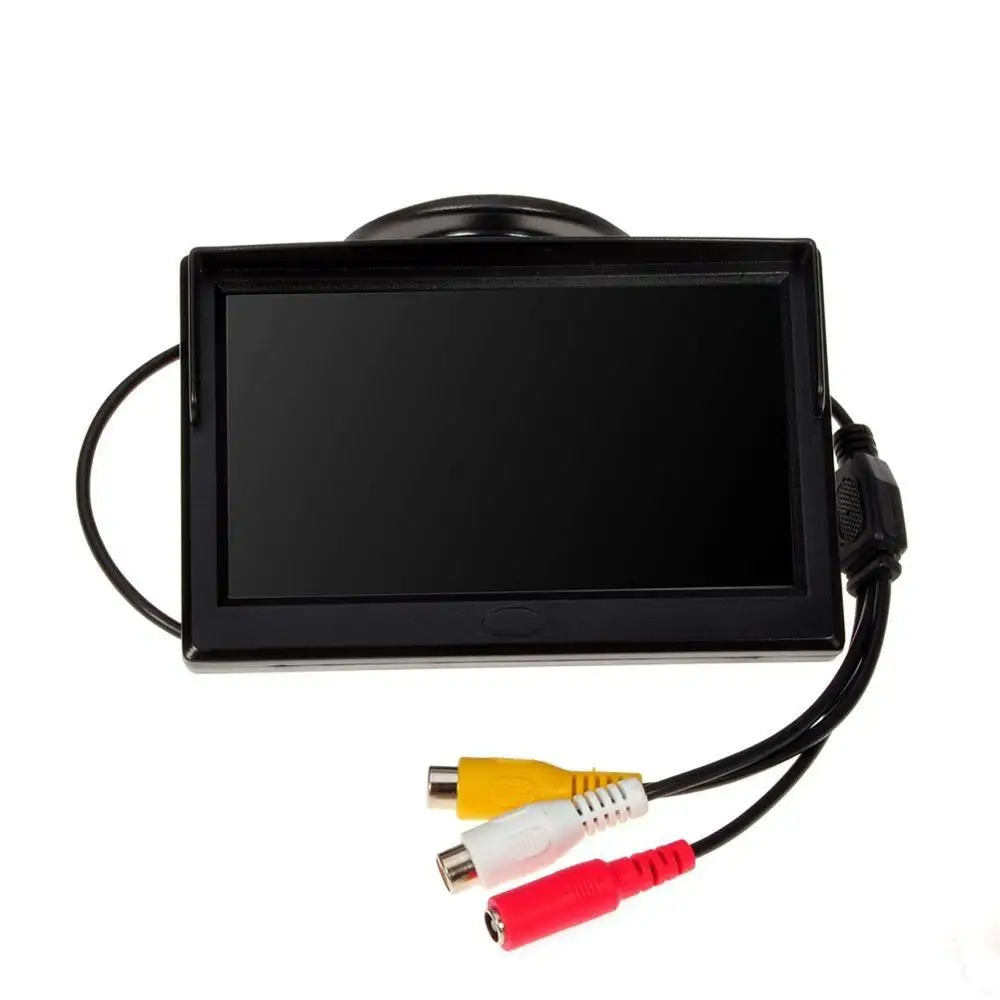 ЖК дисплей с подсветкой и входом 2AV автомобильный монитор 5 дюймов для камер